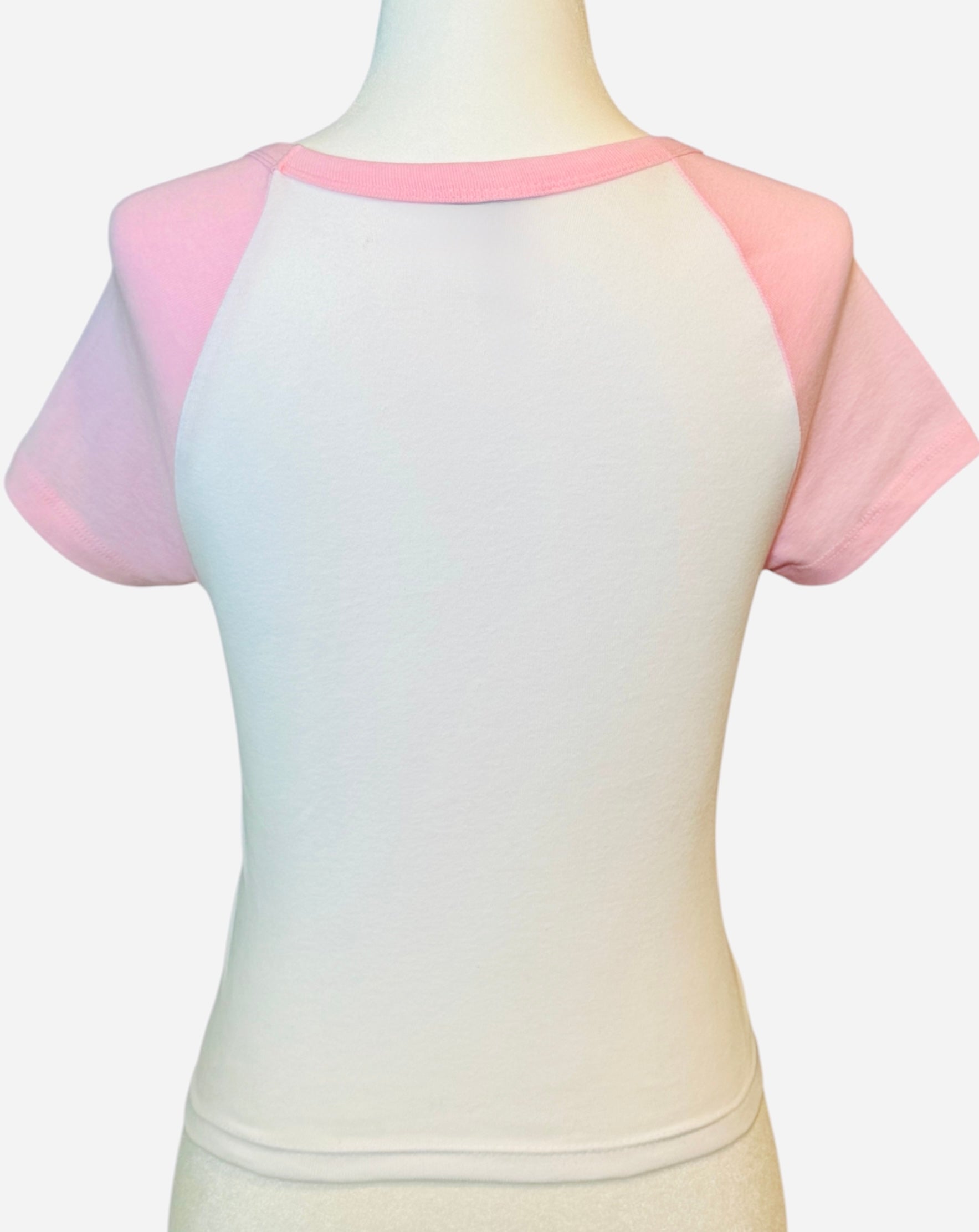 ARYLES BABY T-SHIRT White with Baby Pink