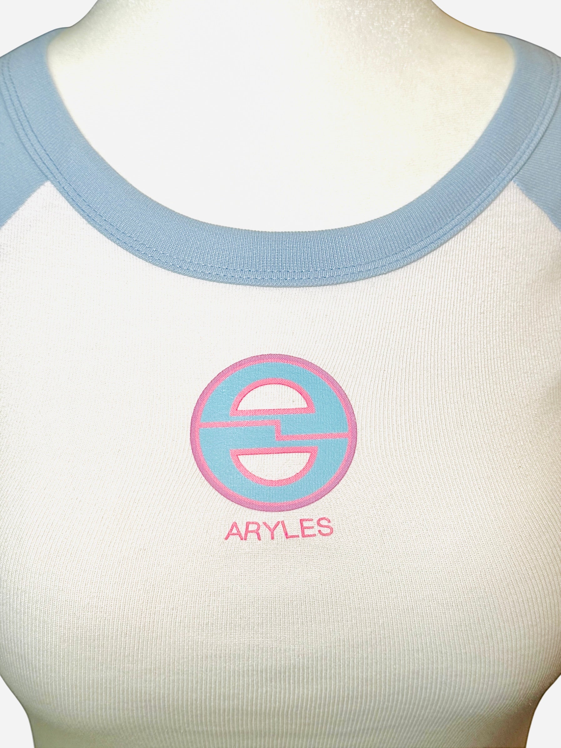 Aryles BABY T-SHIRT White with Baby Blue