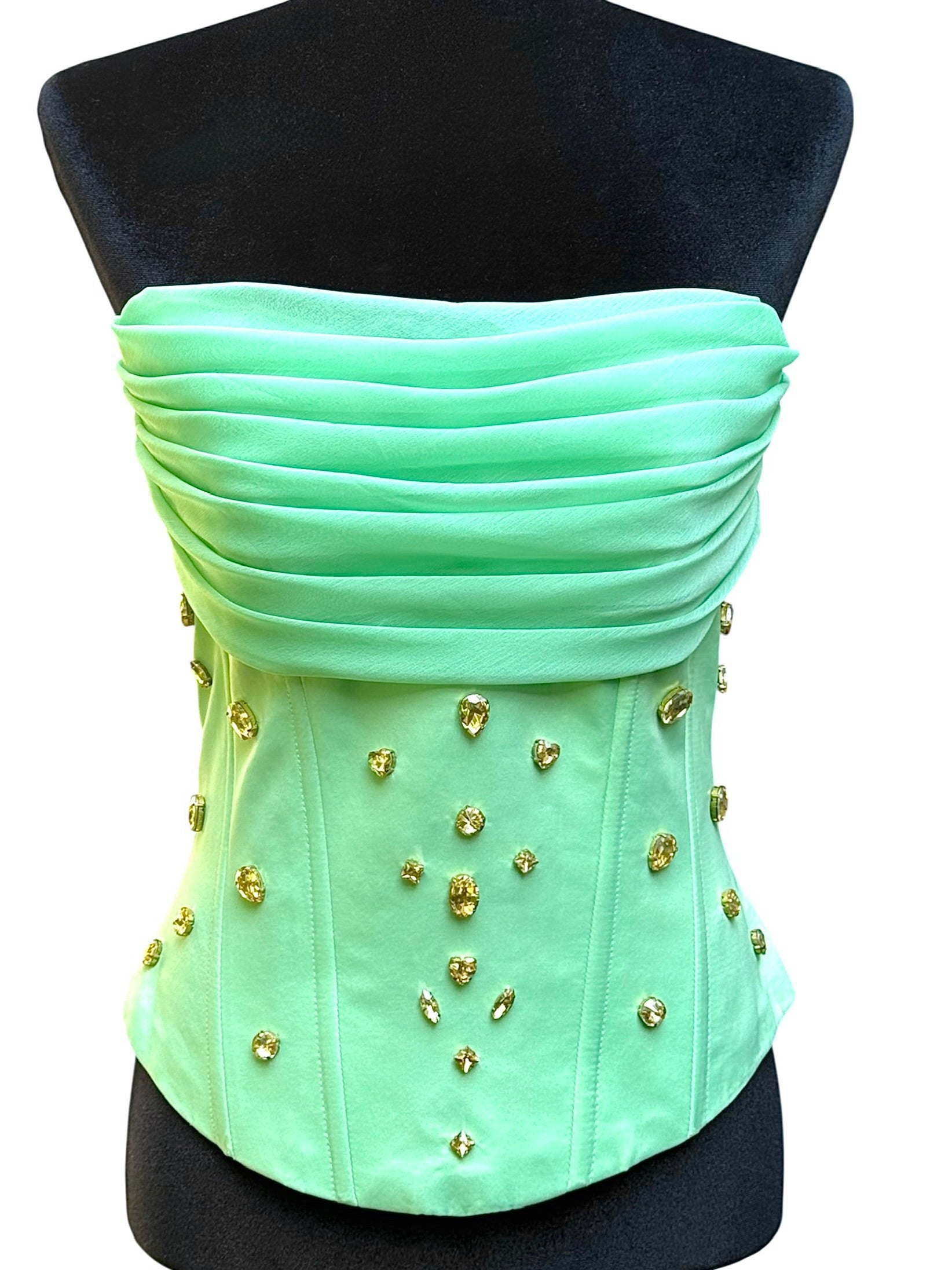 ARYLES PLEATED BUSTIER COUTURE   PIECE