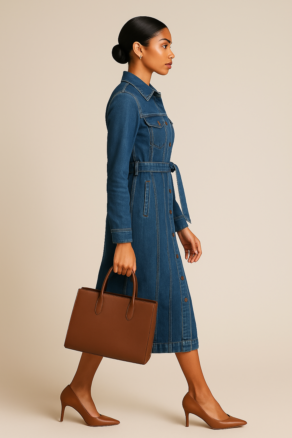 ARYLES EFFORTLESS DENIM DRESS
