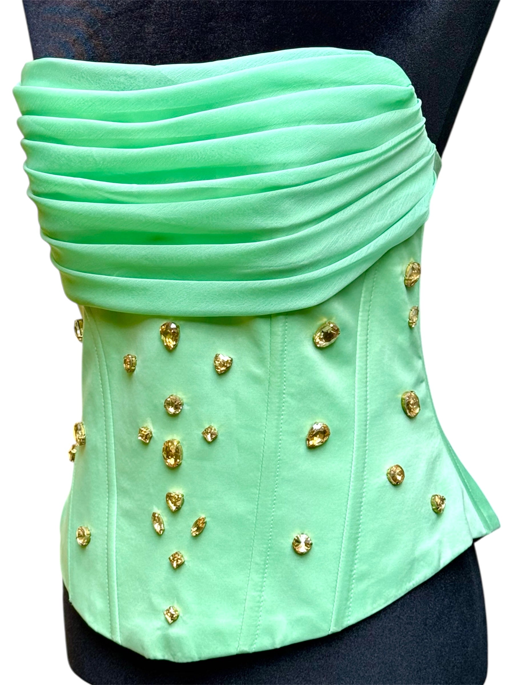 ARYLES PLEATED BUSTIER COUTURE   PIECE