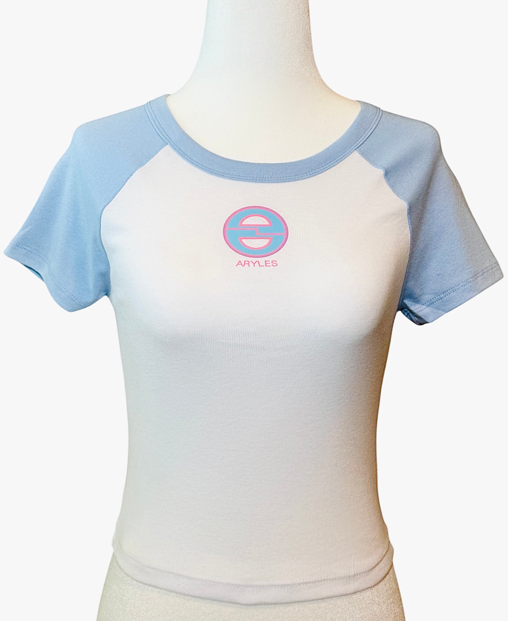 Aryles BABY T-SHIRT White with Baby Blue