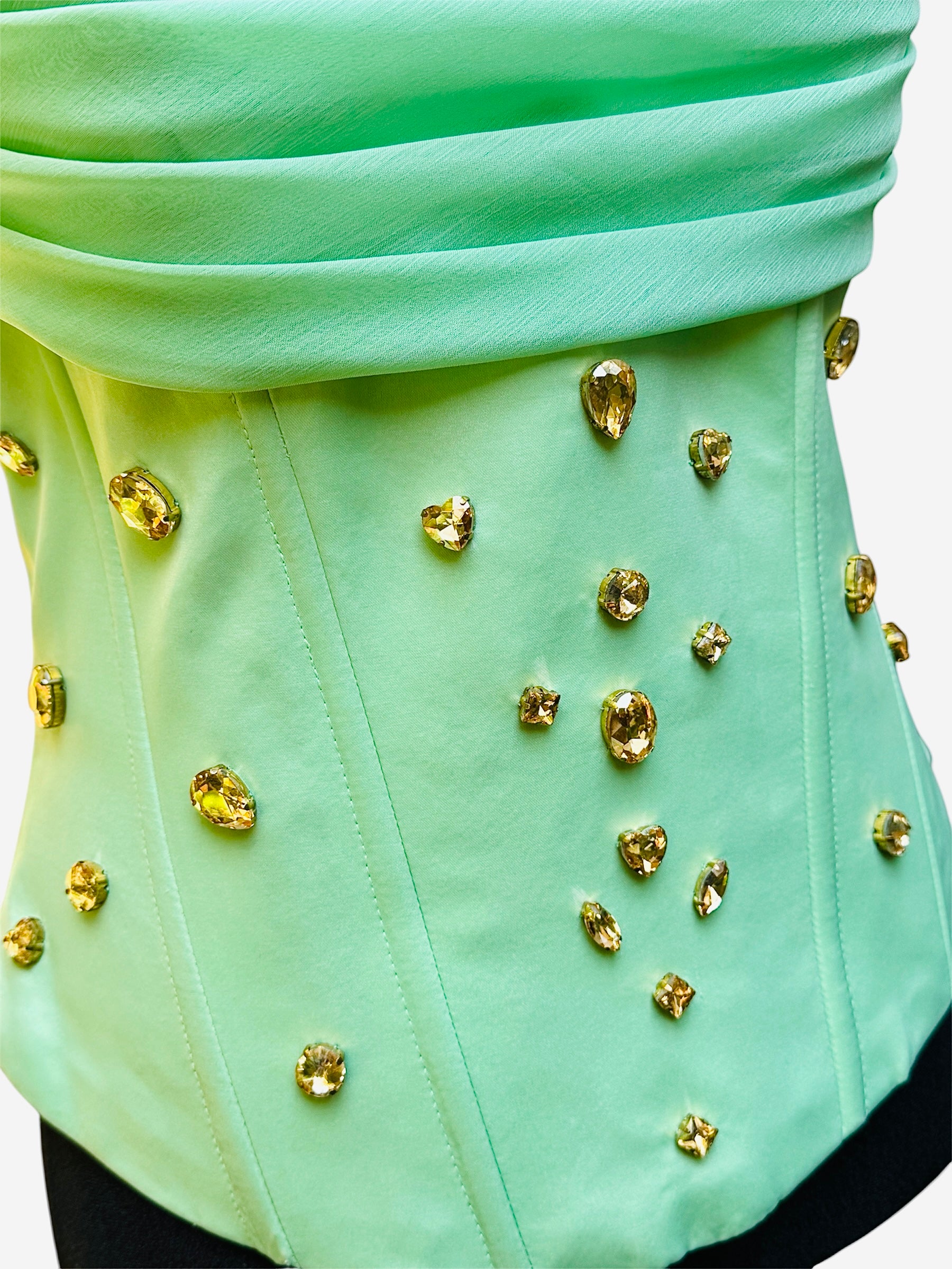 ARYLES PLEATED BUSTIER COUTURE   PIECE