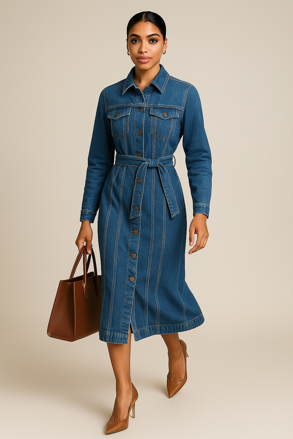 ARYLES EFFORTLESS DENIM DRESS