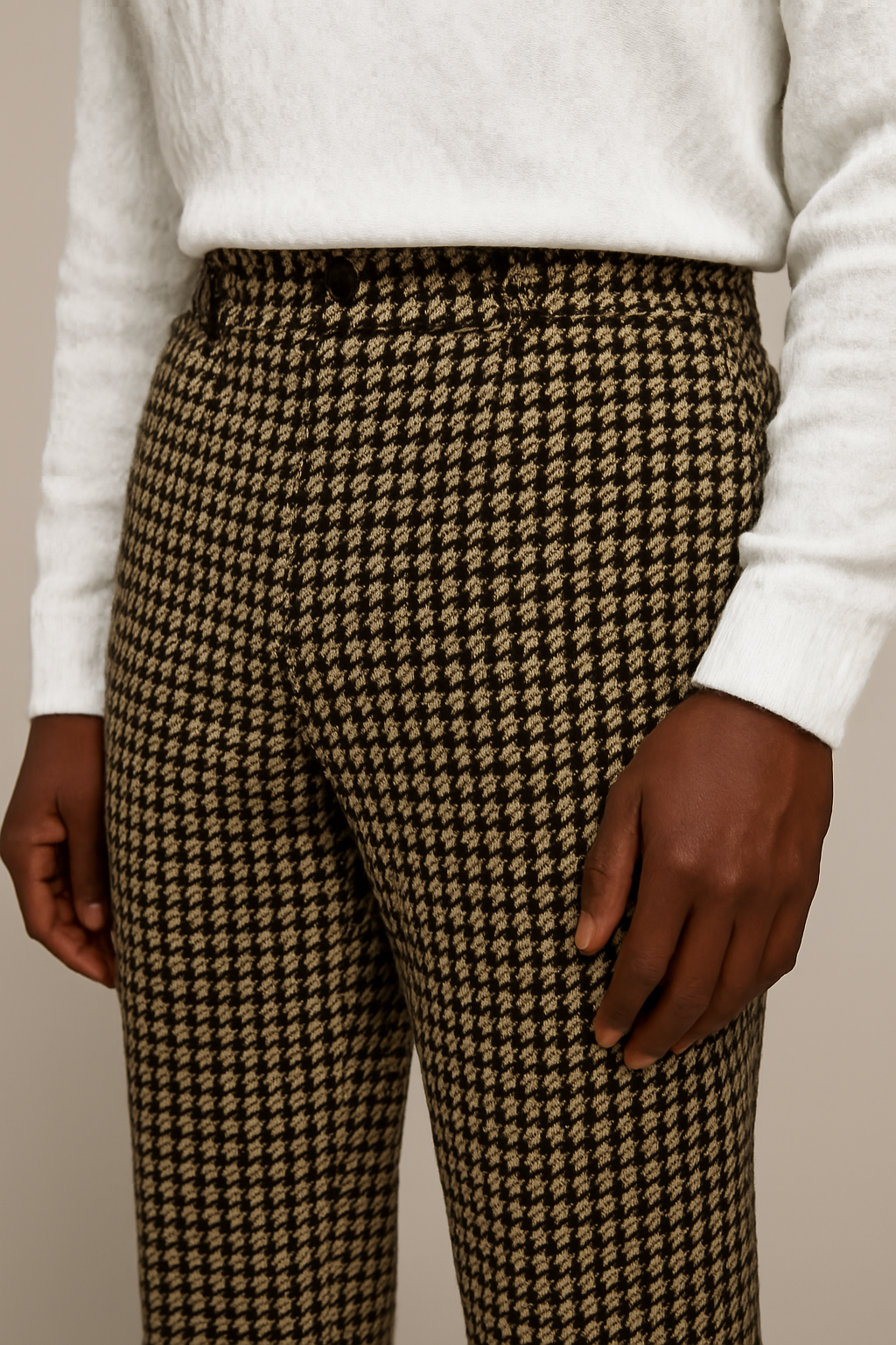 ARYLES PIED DE  POULE TROUSERS
