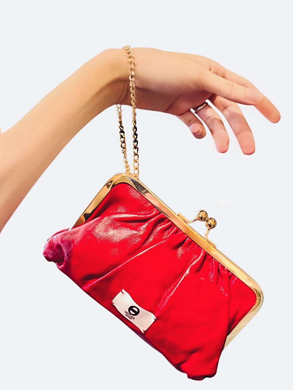 ARYLES KISSLOCK CLUTCH WALLET WRISTLET POCHETTE