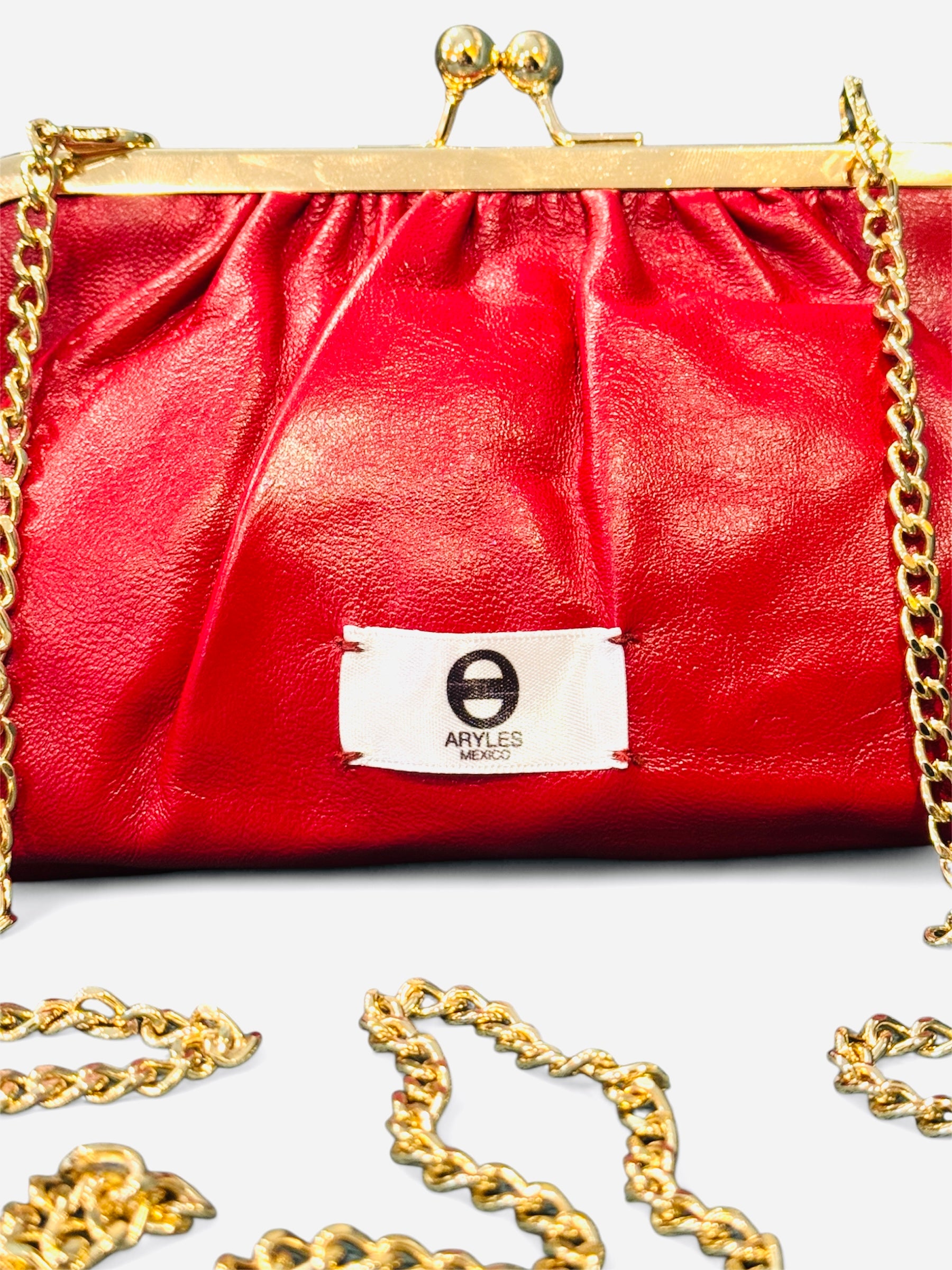 ARYLES KISSLOCK CLUTCH WALLET WRISTLET POCHETTE